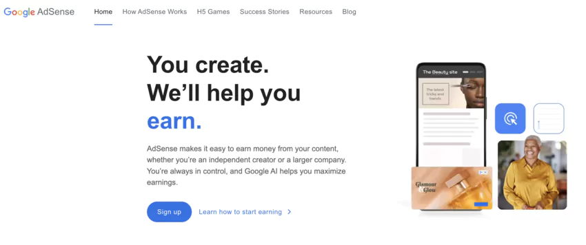 programme d'affiliation de Google AdSense