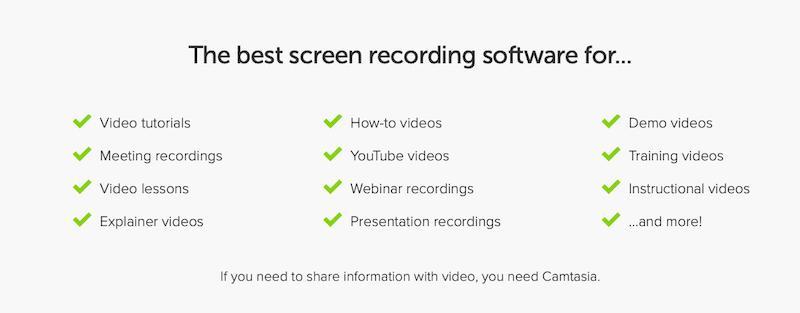 Camtasia Best For 