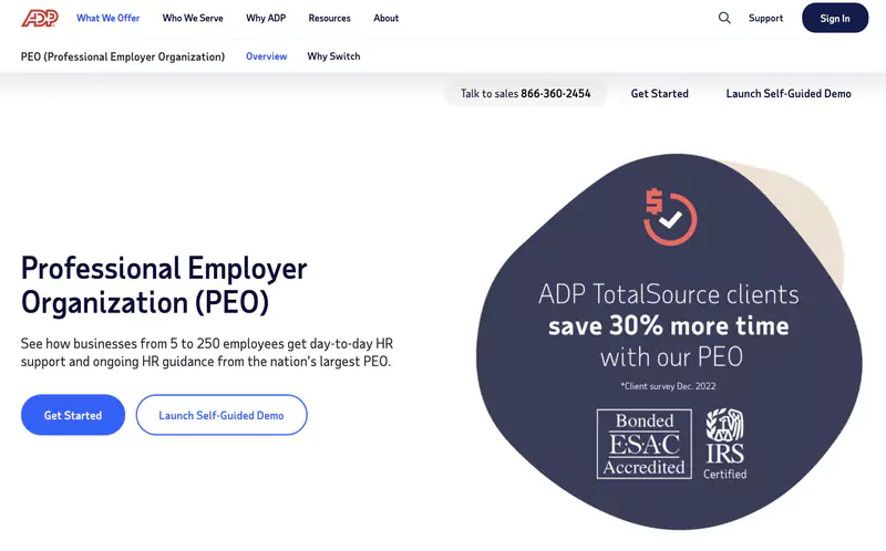ADP Payroll : Meilleur pour les solutions de paie et PEO