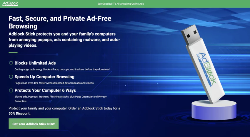 AdBlock Stick : Solution matérielle USB (Tous navigateurs)