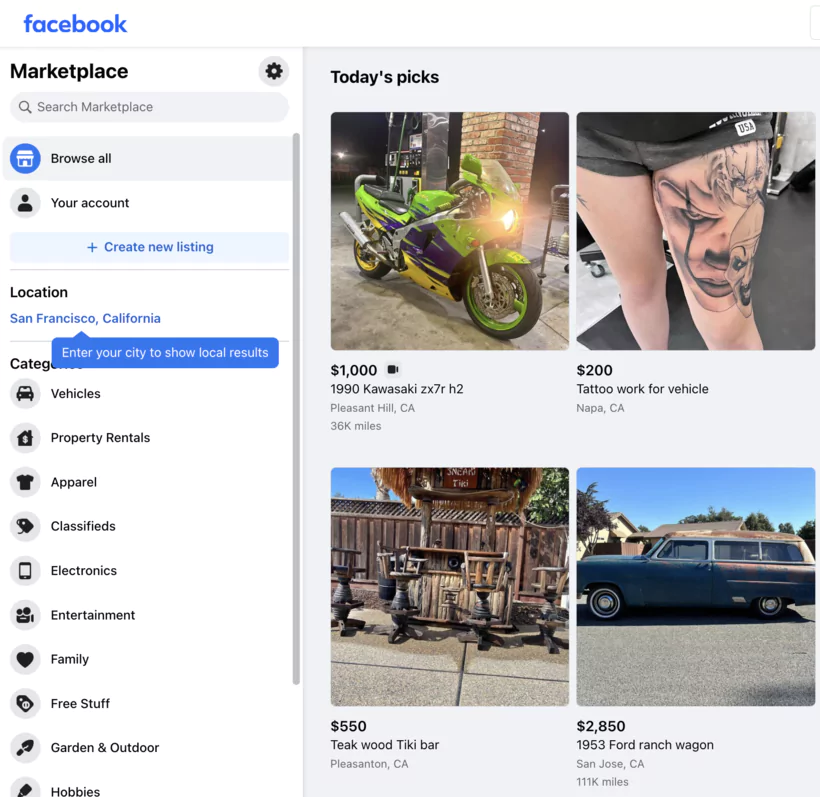 Facebook Marketplace