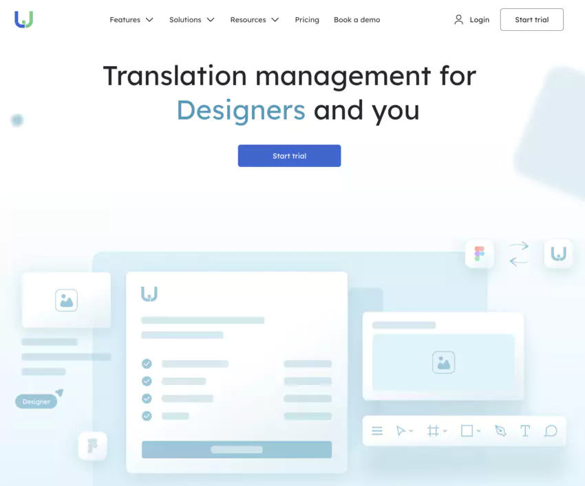 page d'accueil de lingohub