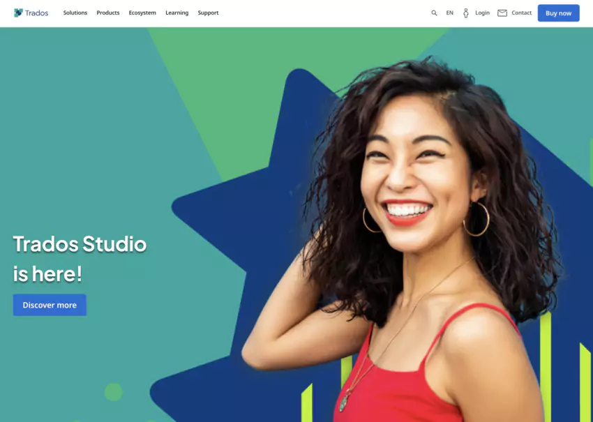 page d'accueil de sdl trados