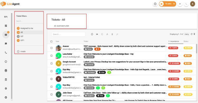 LiveAgent ux
