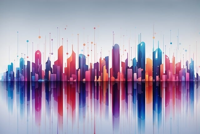 ai generated, skyline, data