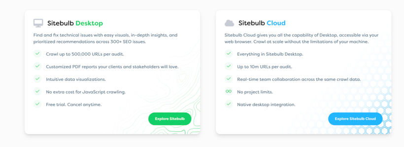 sitebulb login