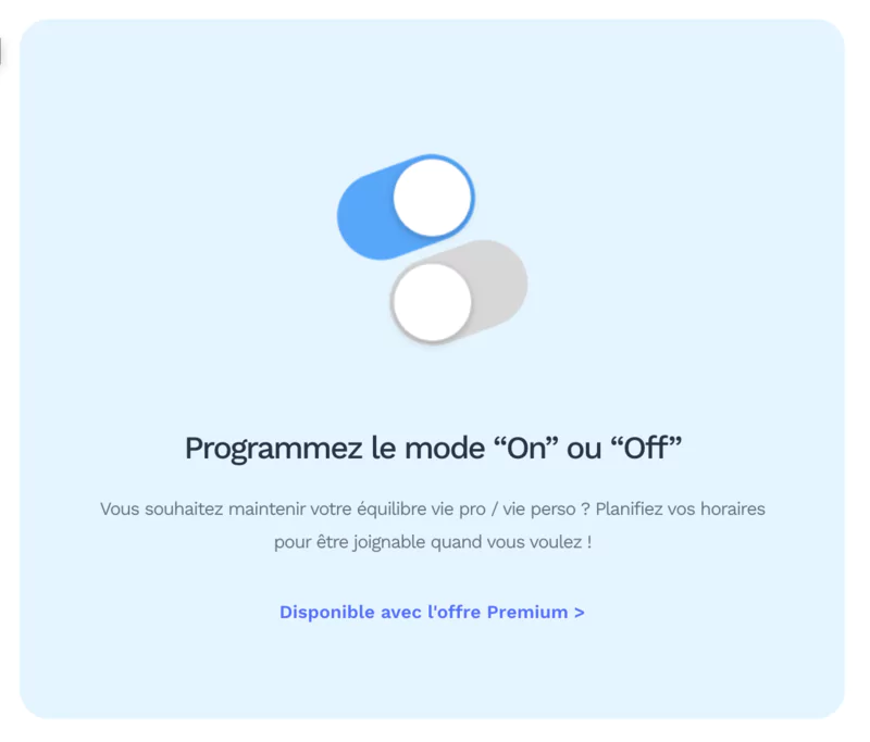on mode and off mode for privacy