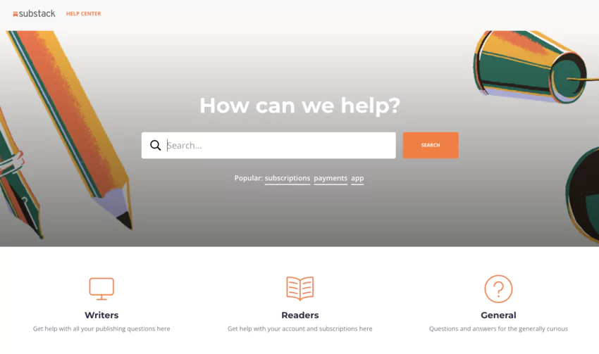 substack newsletter customer service