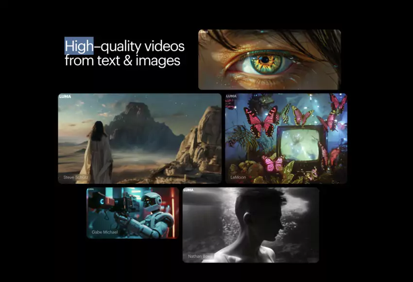 Luma est une IA pour les vidéos pour tous