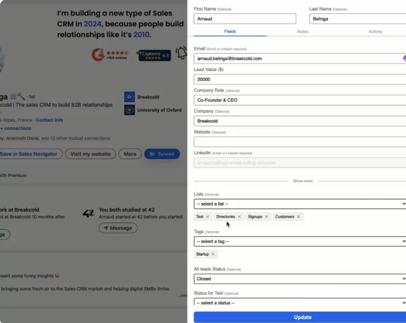 BreakCold belly process management
