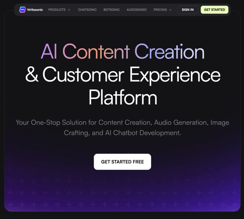 site web de WriteSonic