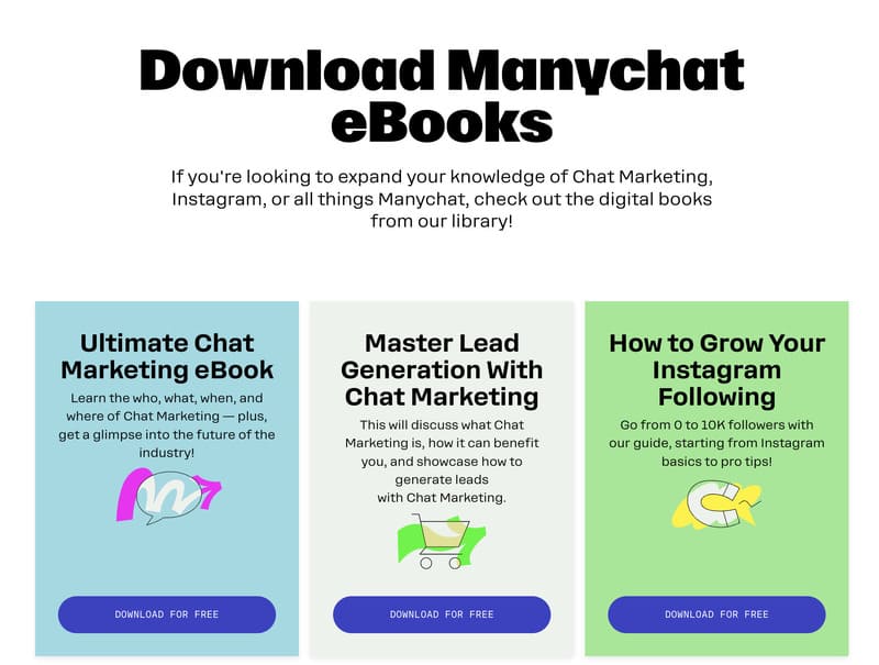 bot facebook et instagram manychat