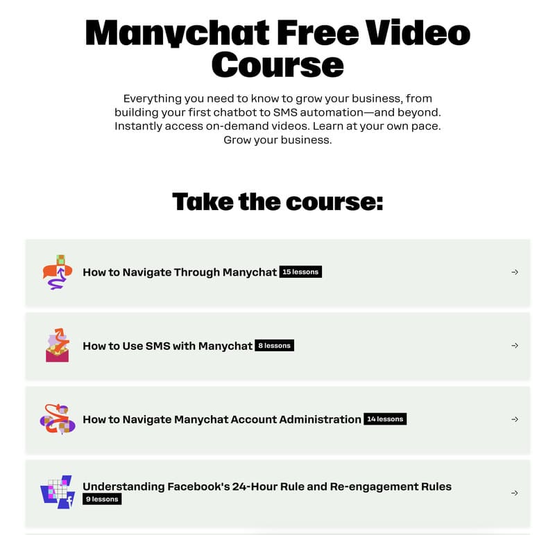 bot facebook et instagram manychat