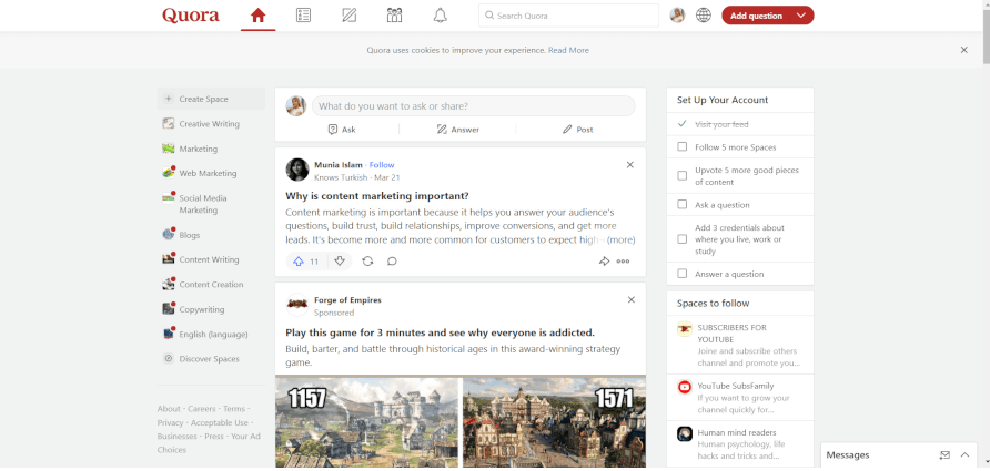 Pourquoi utiliser Quora ?