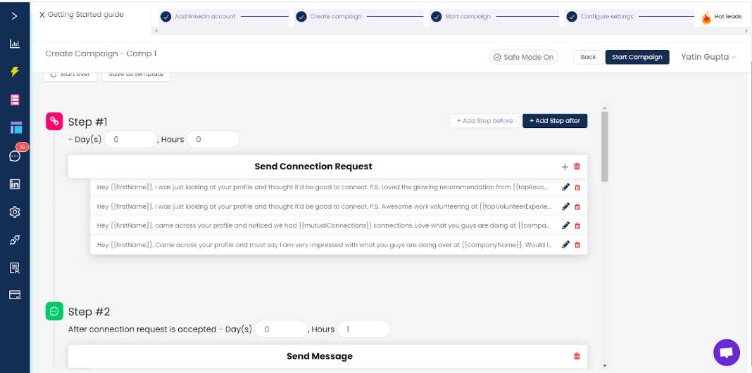 Salesrobot Dashboard