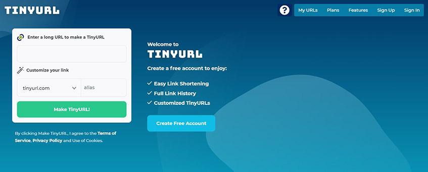TinyURL.com Main