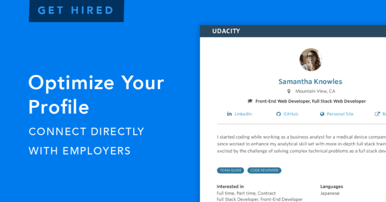 Udacity career coaching 