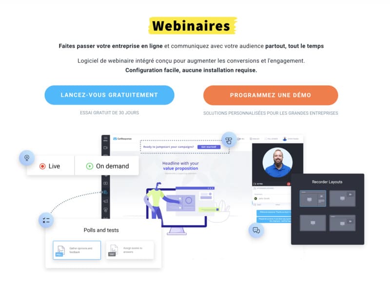 logiciel e-mail Getresponse