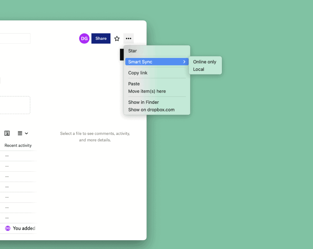 Dropbox - Synchronisation des fichiers