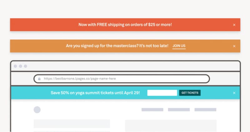 LeadPages Alert Box pour les landing pages