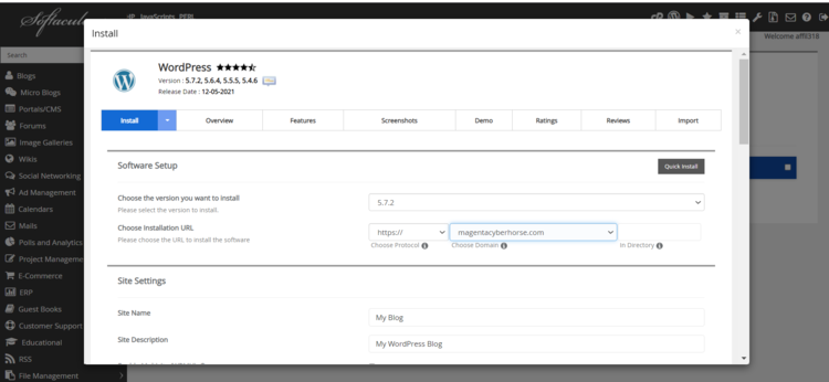 Installing WordPress with HostPapa 2