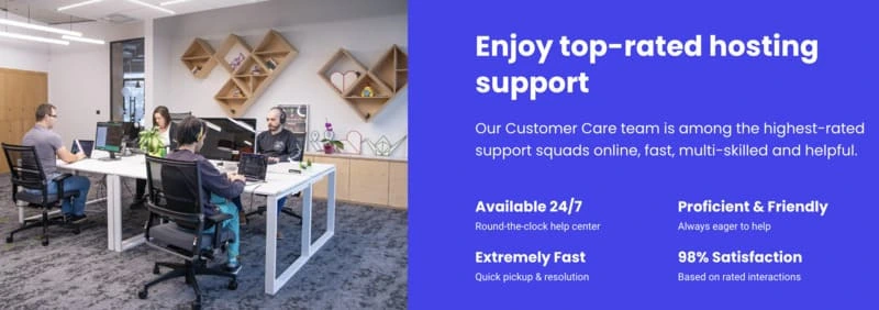 Avis - service client de SiteGround