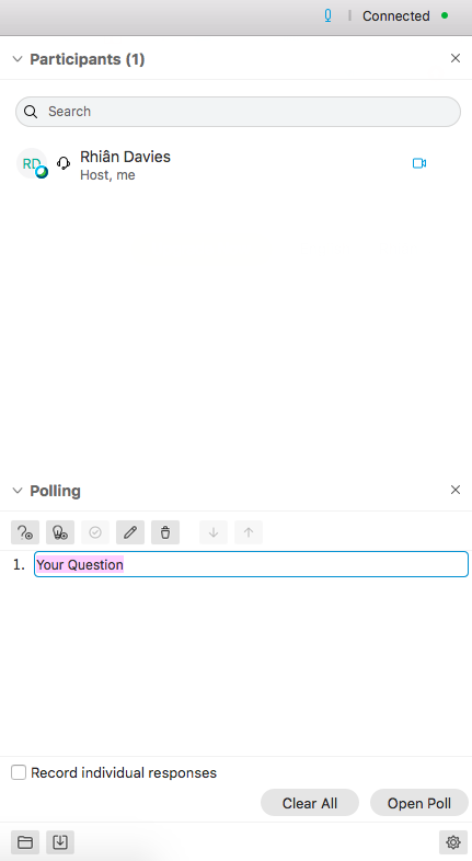 Webex Meetings Polling