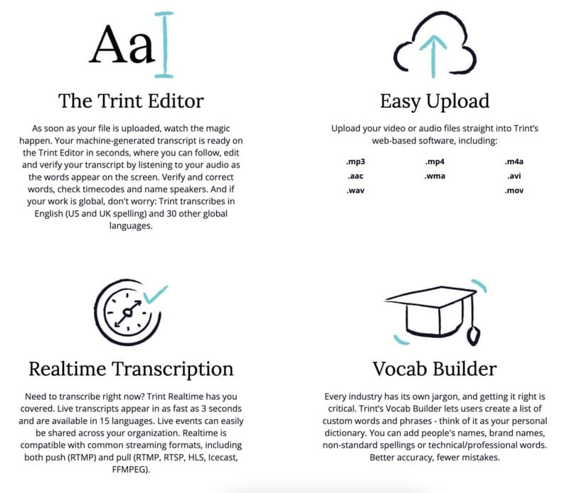 Transcription Automatique de trint
