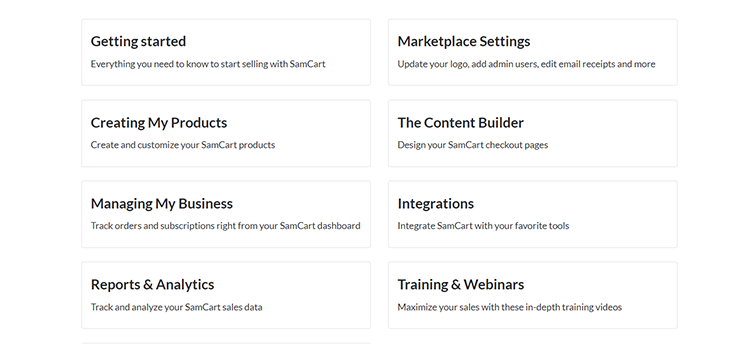 LiveChat assistance samcart