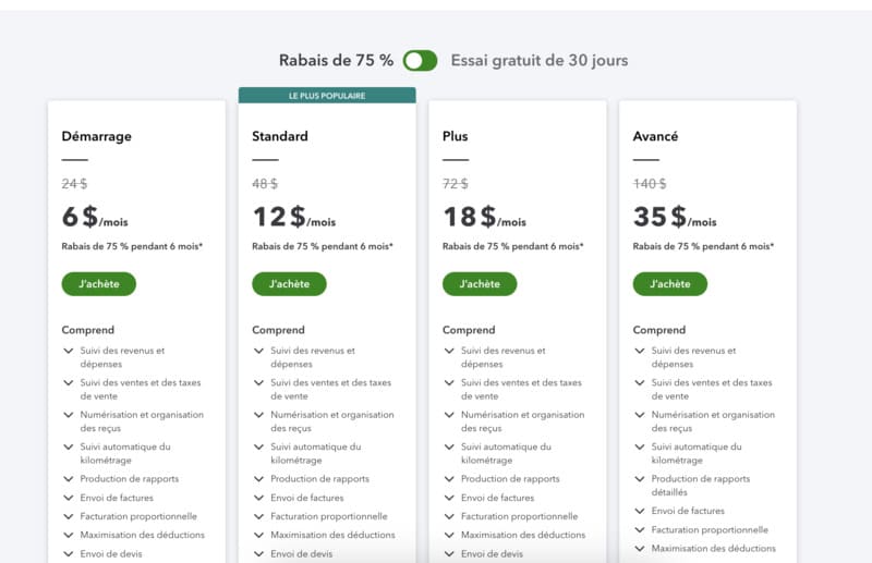 quickbooks quickbooks tarifs