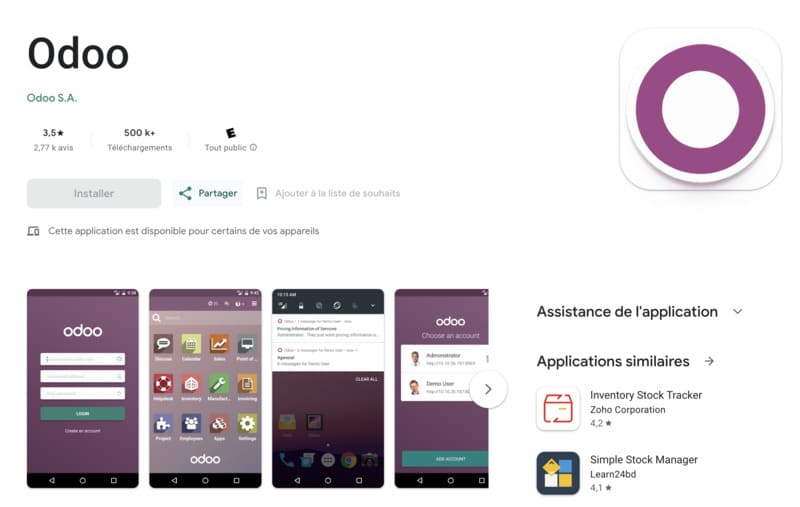 Avis application Android