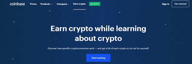 Coinbase - learning about crypto