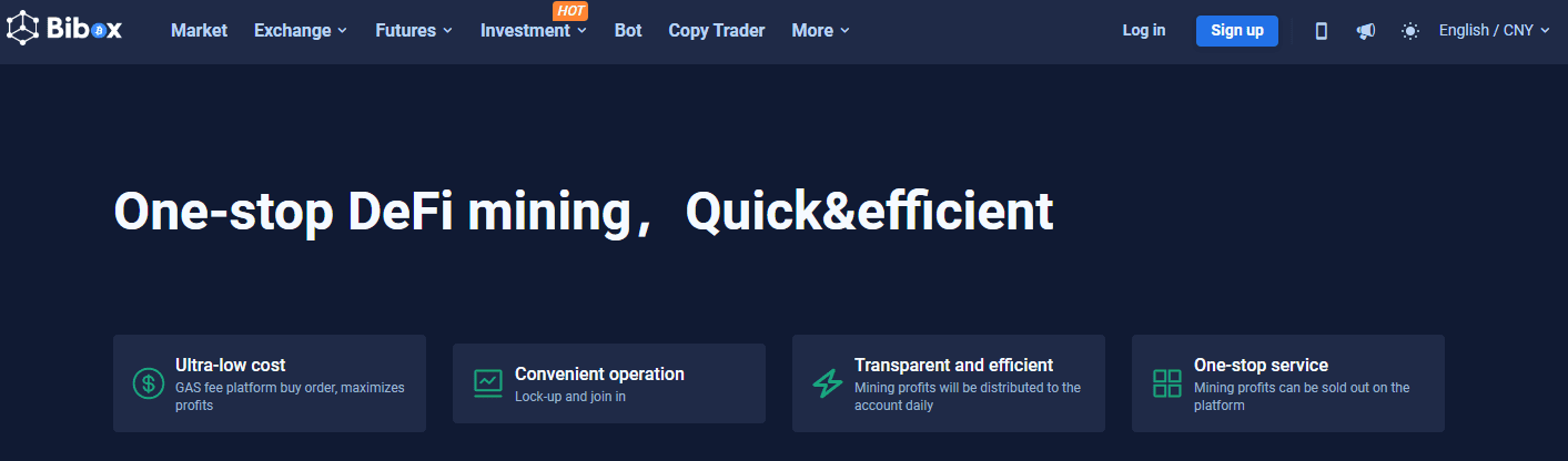 DeFi Mining Service by Biboxx