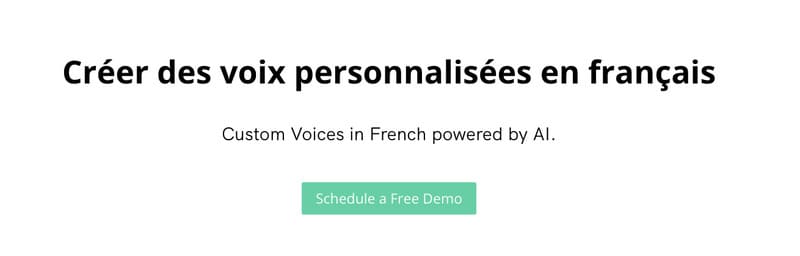 Speech to speech en français de Resemble.ai
