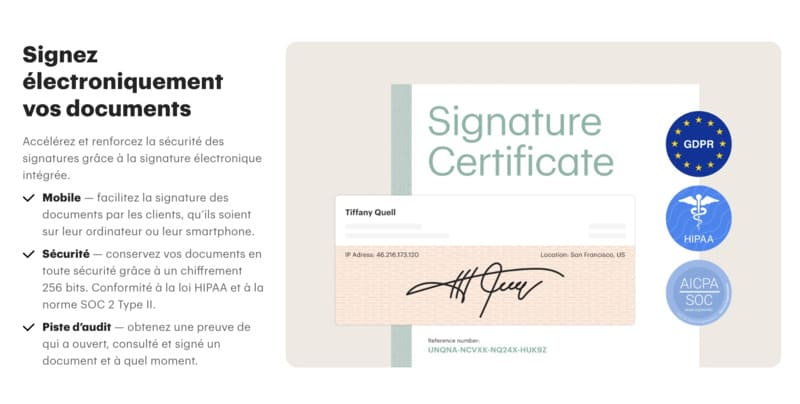Pandadoc signer des documents
