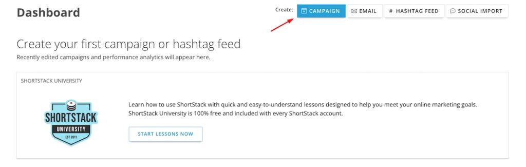 ShortStack Dashboard