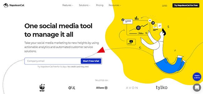 NapoleonCat Homepage