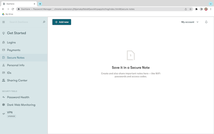 Avis Dashlane site sauvegarde de notes ou mots de passe