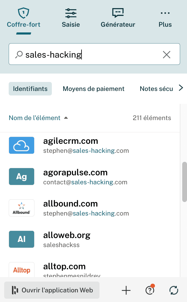 Avis Dashlane Extensions de navigateur Dashlane