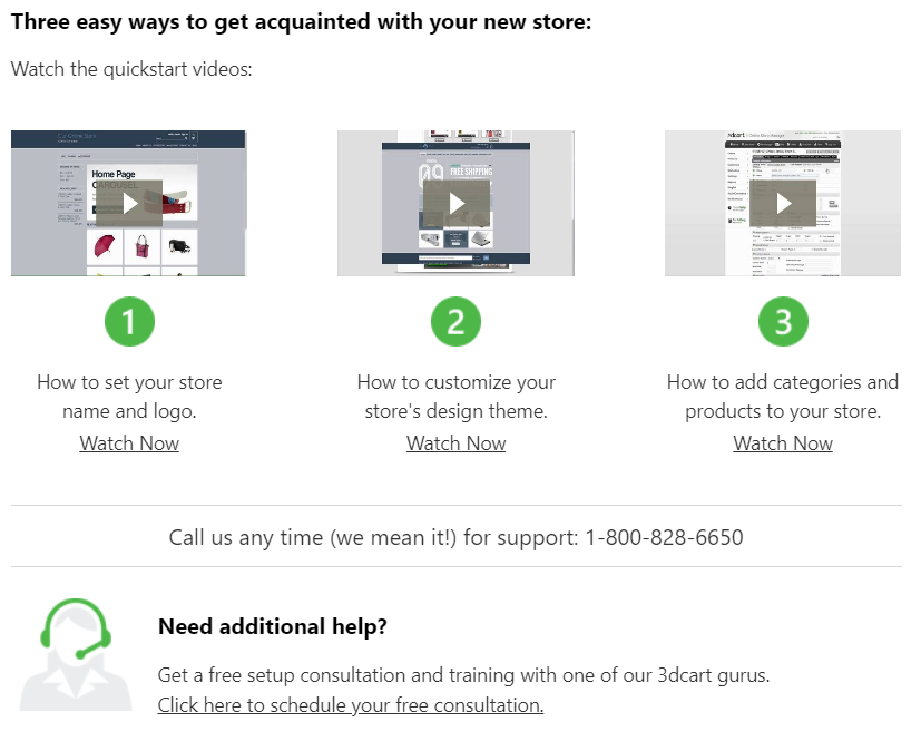 3dcart quickstart videos