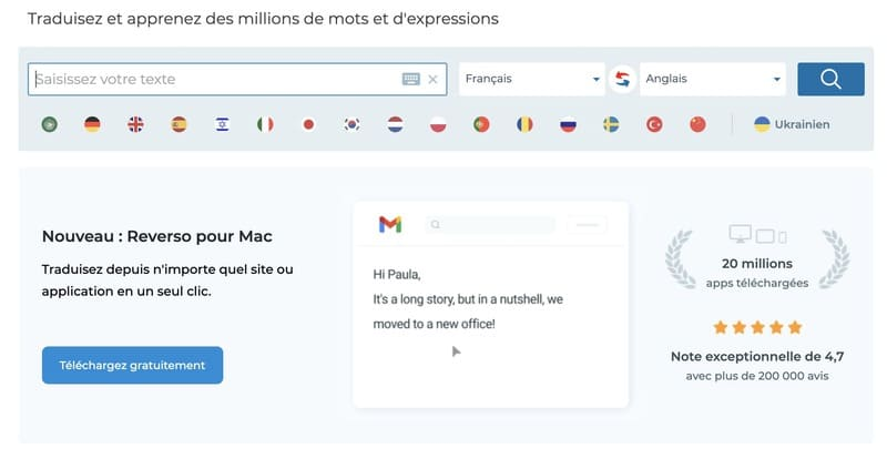 Dictionnaire Reverso en français ou anglais