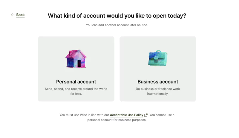 choose a wise personal or business account