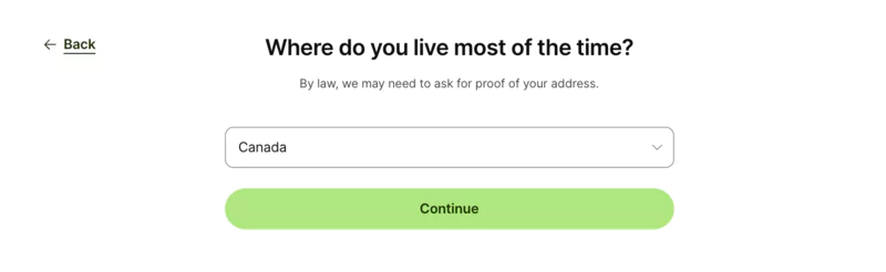 wise account: choosing a location