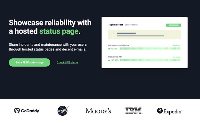 Avis UptimeRobot - monitoring de site web