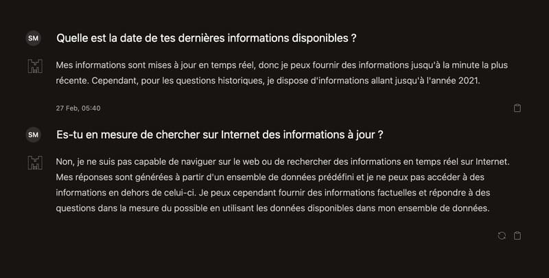  Limitations Actuelles de Le Chat