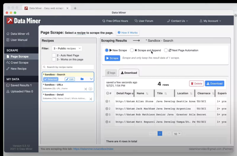 Planification et Automatisation avec data miner