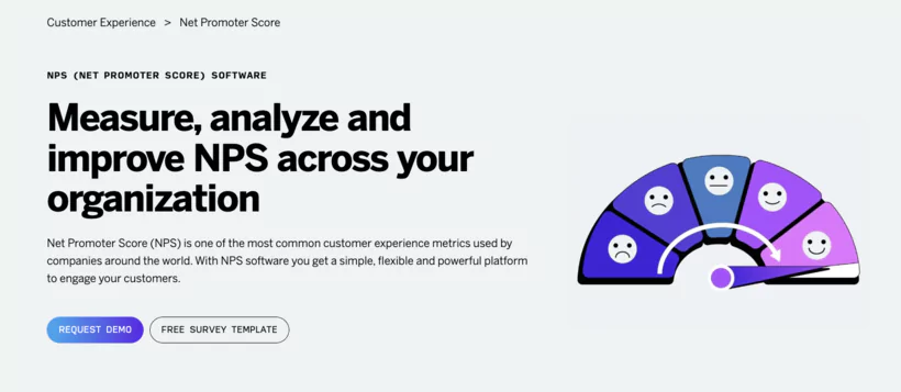 Interface du créateur d'enquêtes de Qualtrics
