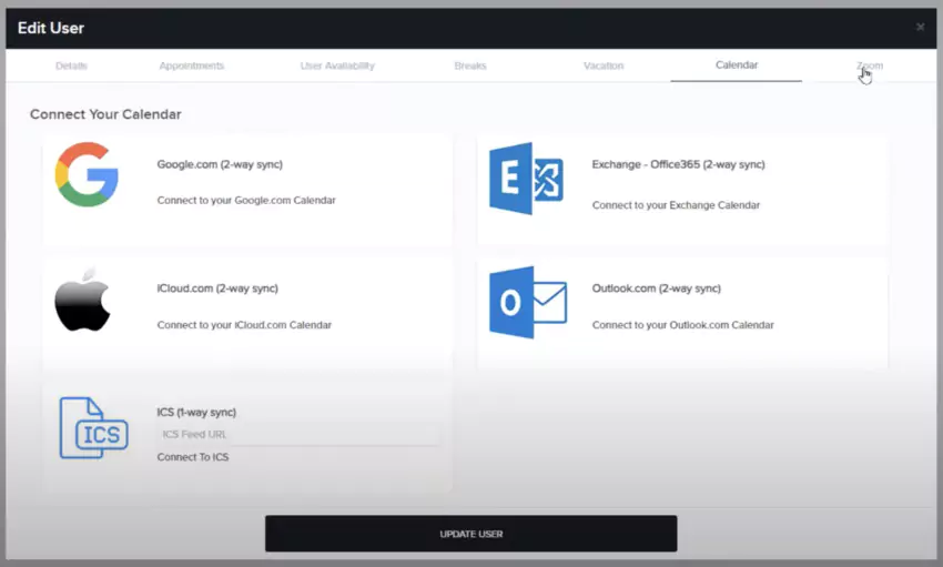 Avis de bookafy synchronisation des calendriers