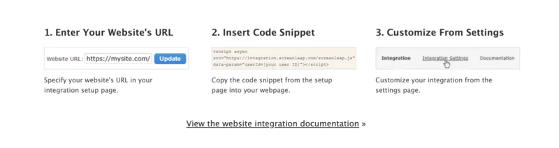 intégration à votre site web