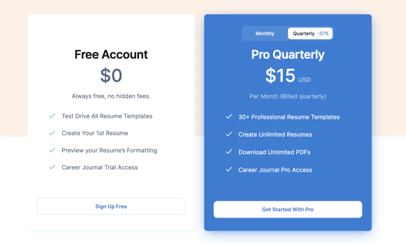 Capture d'écran du tableau de bord analytique de VisualCV Pro